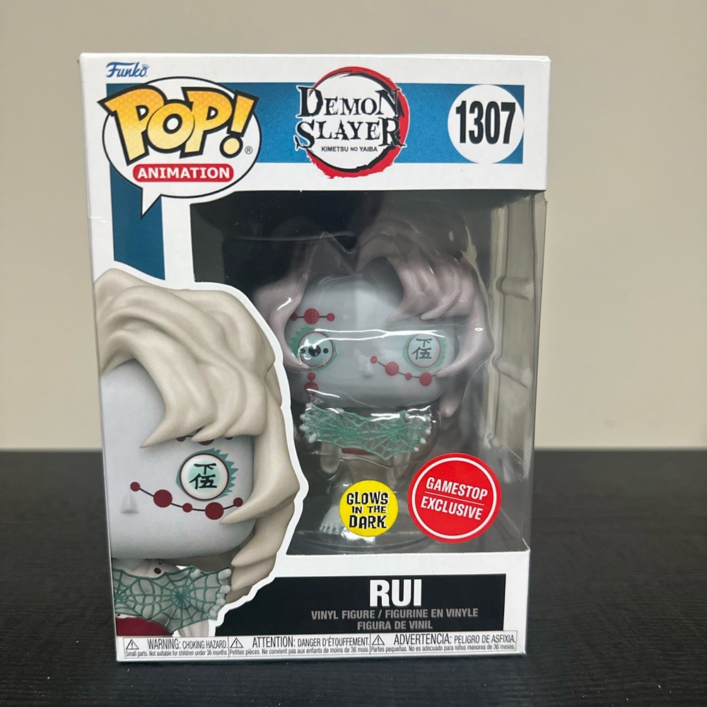 Funko POP! Demon Slayer - Rui #1307 Glow GameStop Exclusive With Protector